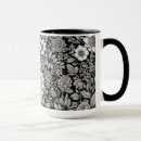 Search for black and white flowers mugs Botanical