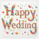 Search for happy wedding stickers Modern