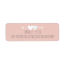 Search for two hearts return address labels Modern