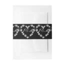 Search for band wedding invitations Black and white