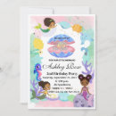 Search for african american mermaid birthday invitations Melanin
