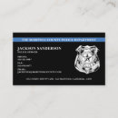 Search for police badge business cards Thin blue line