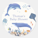 Search for boys whale baby shower stickers For kids