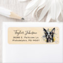 Search for terrier return address labels Watercolor