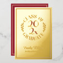 Search for maroon and gold graduation invitations Typography
