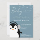 Search for winter baby invitations Penguin