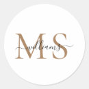 Search for monogram s wedding stickers Black