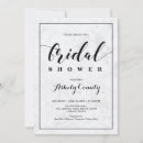 Search for typography bridal shower invitations Black