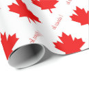 Search for canadian wrapping paper Red