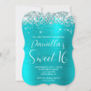 Search for blue and silver sweet 16 invitations Daughter