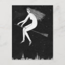Search for witches broom postcards Halloween
