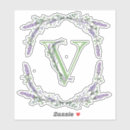 Search for monogram v stickers Botanical