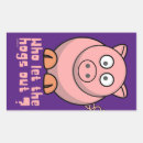 Search for pig pun stickers Hog