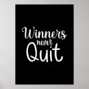 Search for winners never quit posters Fitness