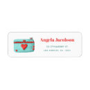 Search for cameras return address labels Illustration