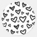 Search for black and white doodle stickers Modern