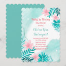 Search for pink and teal baby shower invitations Watercolor