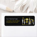 Search for black dress return address labels Party