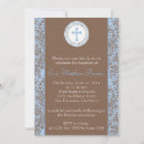 Search for blue and brown christening invitations Church