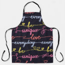 Search for heart pattern aprons Valentine
