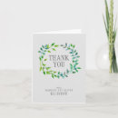 Search for green leaf thank you cards Botanical