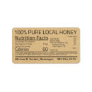 Search for nutrition labels Honey