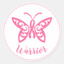 Search for breast cancer warrior stickers Pink butterfly