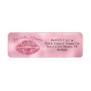 Search for lip return address labels Glitter