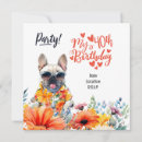 Search for bulldog birthday invitations Frenchie