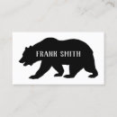 Search for black bear business cards Silhouette