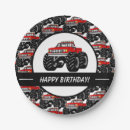 Search for monster truck plates Red