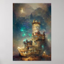 Search for castle at night posters Retro