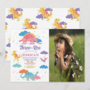 Search for cute dinosaur invitations Three rex