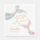 Search for mermaid napkins Mermaid baby shower
