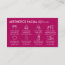 Search for aesthetic business cards Beauty