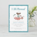 Search for little mermaid baby shower invitations Under the sea