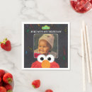 Search for elmo napkins Chalkboard birthday design