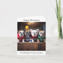 Search for english bulldog christmas cards Puppies