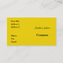 Search for yellow business cards Simple