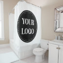Search for business logo shower curtains Create your own