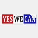 Search for yes we can bumper stickers Obama