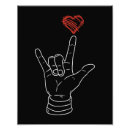 Search for sign language i love you art Deaf culture