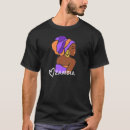 Search for zambia flag tshirts Black