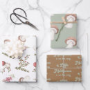 Search for mushrooms wrapping paper Watercolor