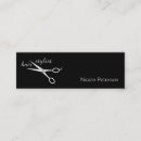 Search for black and silver business cards Hairdresser