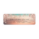 Search for sparkly return address labels Gold