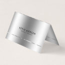 Search for shiny business cards Metallic