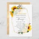 Search for sunflower anniversary invitations Golden