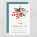 Search for tea christmas invitations Watercolor