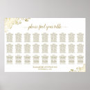 Search for gold wedding seating charts Gold and white